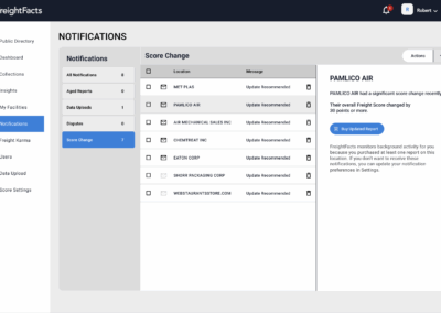 Freight Facts Notifications